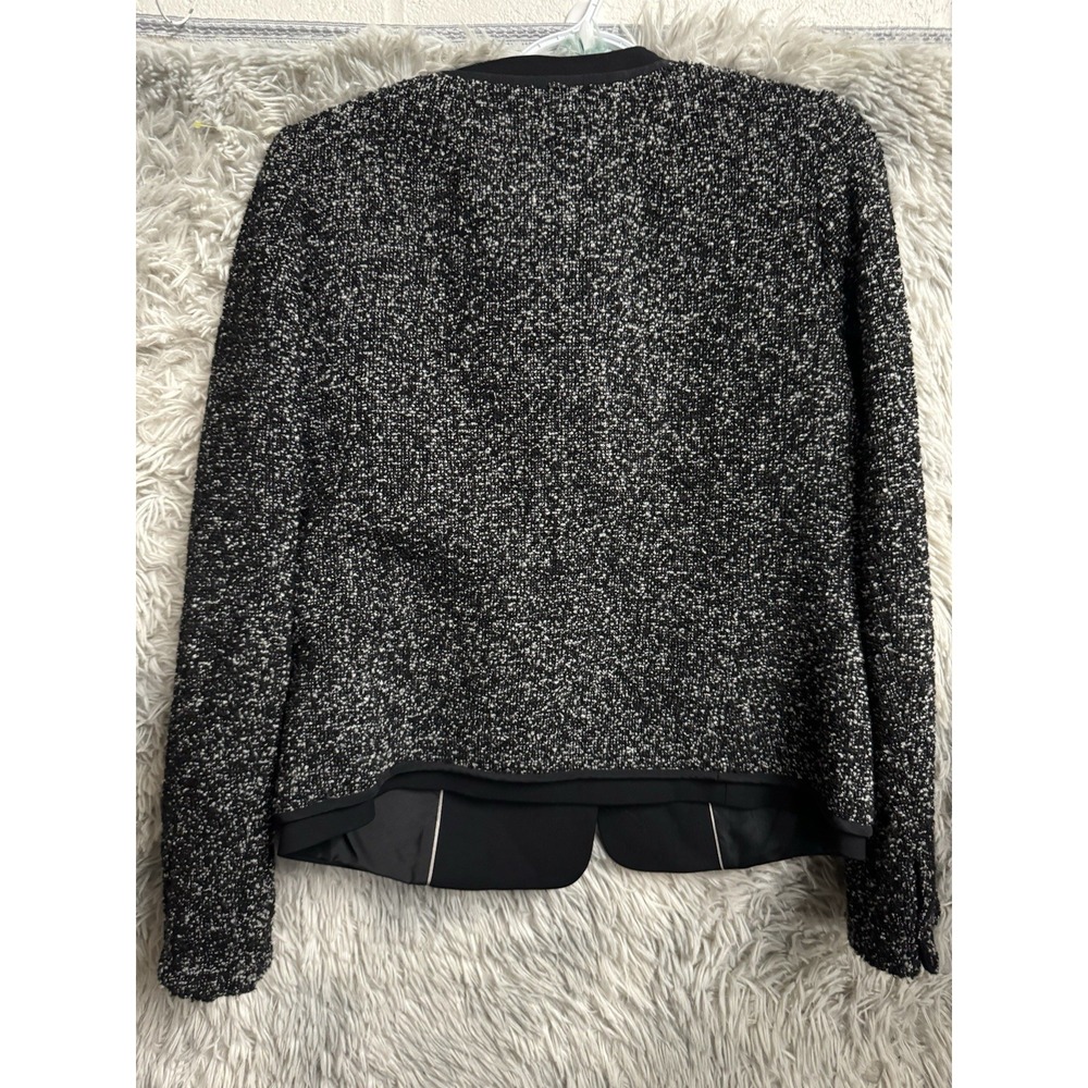 SportMax Mara Weekend Minimalist‎ Gray Tweed Wool Suit Blazer Small - Picture 5 of 9